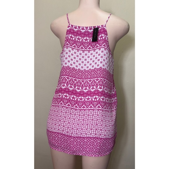 NWT THE LIMITED Pink and White Patterned Tank Top - Picture 2 of 9